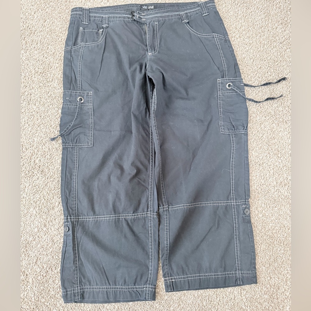 a.n.a Charcoal Cargo Pants for women